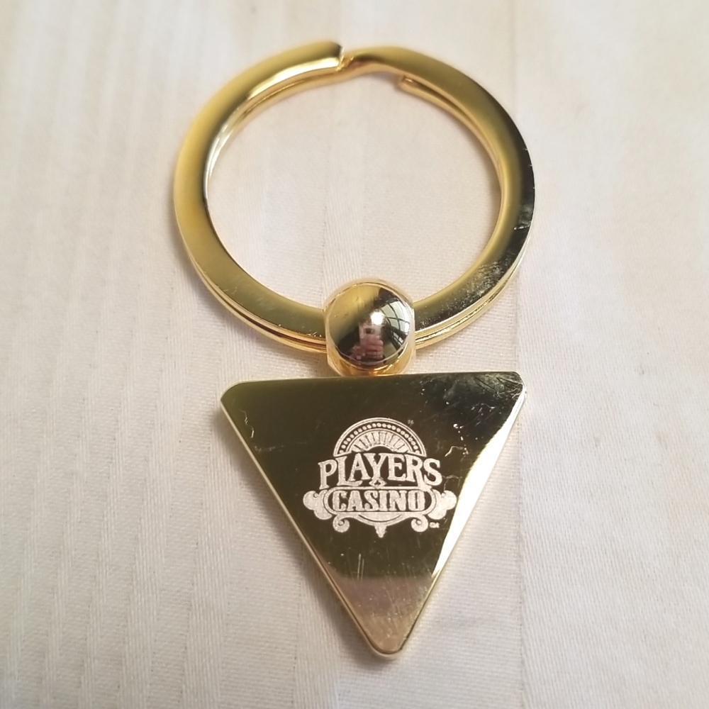 Players Casino Gold Keychain
